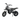 BurroMax electric mini bike with black carbon finish, showcasing robust off-road tires and durable frame.