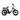 Black Happy E-Bike from Urban Electrica, sleek electric bicycle with comfortable seating and robust tires, ideal for urban commuting.