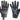 Black urban motorcycle gloves with protective padding, textured palm, and secure wrist strap. Ideal for e-motorcycle riders.