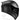 GDM Ghost Matte Black Full Face Motorcycle Helmet with aerodynamic design and side-coverless face shield, DOT approved