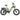 Cyrusher Quest 20-inch step-through e-bike with mid-drive motor and full suspension in green and yellow.