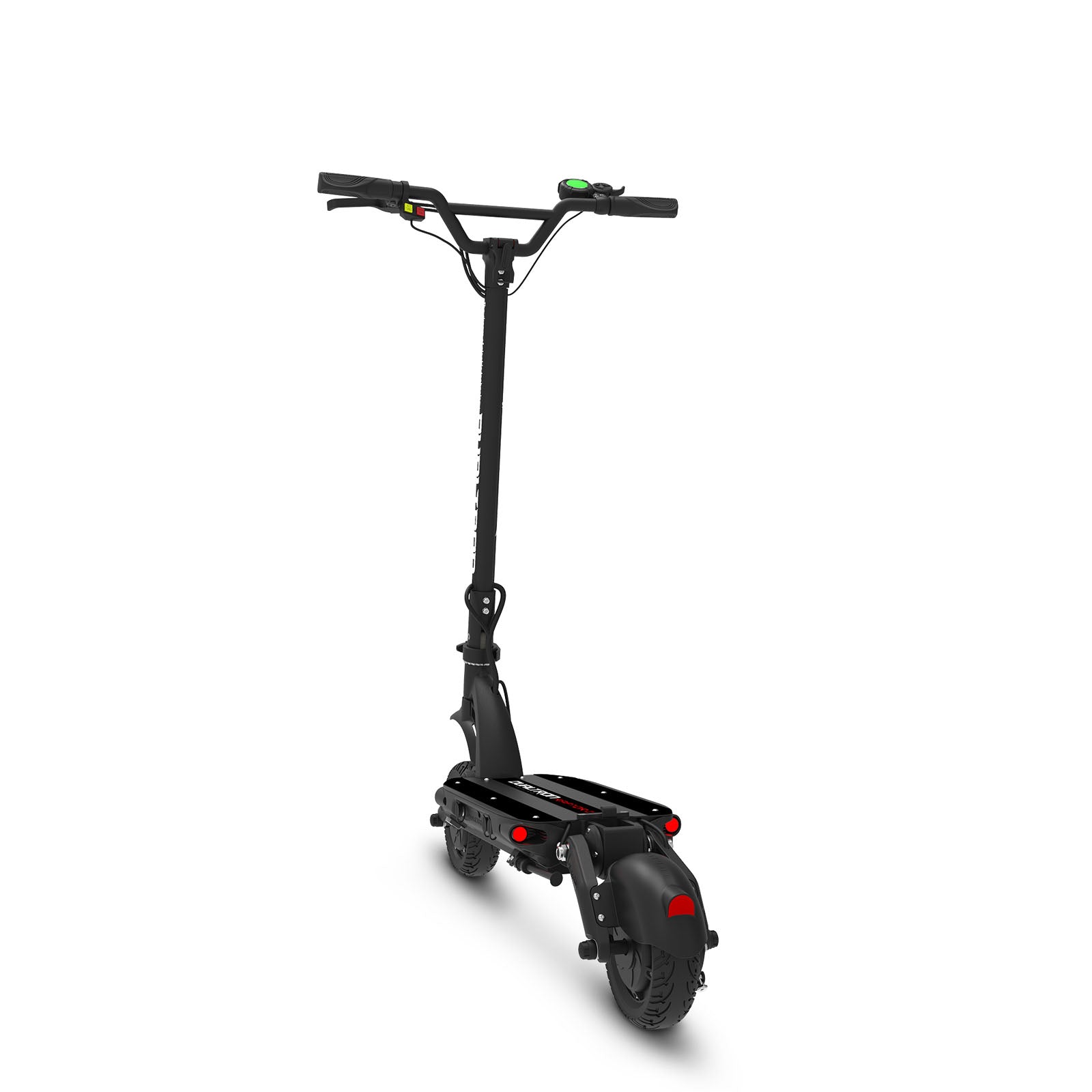 Dualtron Raptor 2 Electric Scooter showcasing its sleek design and robust features in black.