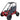 TrailMaster iMini Kids Electric Go Kart, 48v with LED lights, dual seats, and roll cage for ages 4-9, shown in vibrant red color.