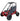 TrailMaster iMini Kids Electric Go Kart, 48v with LED lights, dual seats, and roll cage for ages 4-9, shown in vibrant red color.