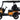 TrailMaster TBM X4 electric golf cart with orange body, foldable windshield, and aluminum rims
