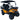 TrailMaster TBM X4 Electric Golf Cart with 5kW Lithium Battery, featuring foldable windshield and 22” aluminum rims