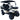 TrailMaster TBM X4 electric golf cart with 5kW lithium battery, foldable windshield, carbon fiber steering wheel, and LED headlights.