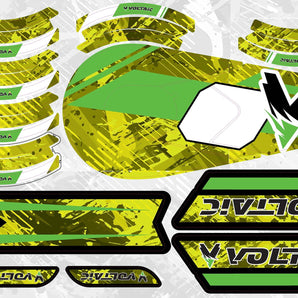 Graphics Kit Camo Yellow Green