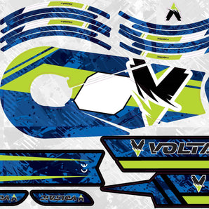 Graphics Kit Camo Blue Green