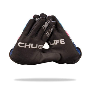 "CHUG LIFE" MTB Gloves - 4-way stretch, phone swipe, snarky graphics