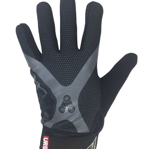 Urban Cycling Full Finger Gloves - Touch Screen Finger Bike Gloves, Windproof, Gel Padded for MTB or Road Cycling