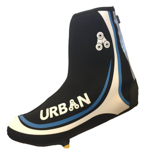 Urban Cycling Shoe Covers with Reflective Zipper - Windproof, Waterproof Neoprene Overshoes for Road and MTB, All Clip Shoe Type