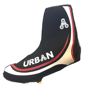 Urban Cycling Shoe Covers with Reflective Zipper - Windproof, Waterproof Neoprene Overshoes for Road and MTB, All Clip Shoe Type