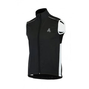 Urban Cycling Windbreaker Vest / Gilet - Black & White