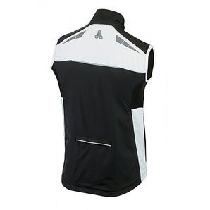 Urban Cycling Windbreaker Vest / Gilet - Black & White