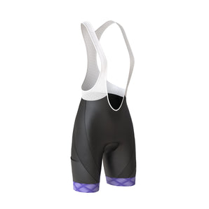 Women's Pro Series Purple Cycling Short Sleeve Jerseys / Bib Shorts