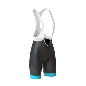 Women's Pro Series Teal Cycling Short Sleeve Jerseys / Bib Shorts