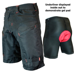 Youth Single Tracker, Kids Mountain Bike Shorts with Padded Underliner